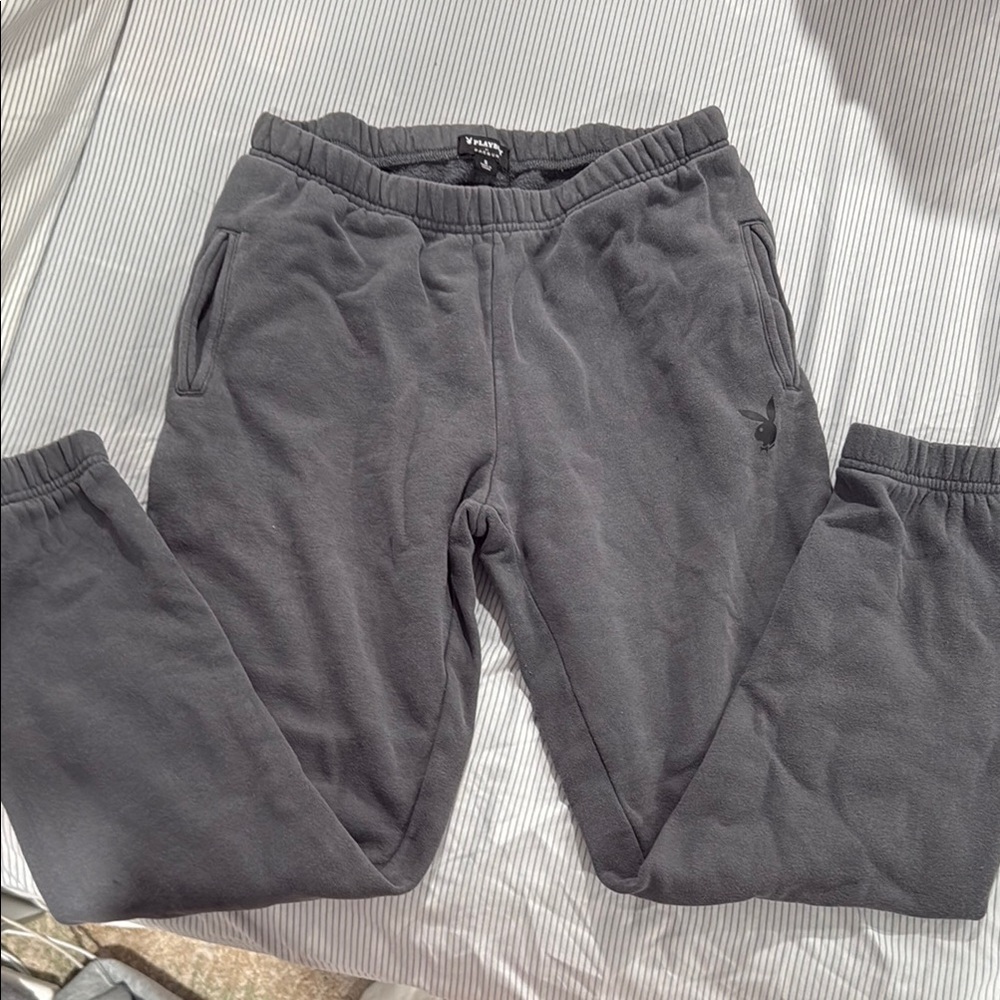PacSun Gray Track Pants with Elastic Waistband